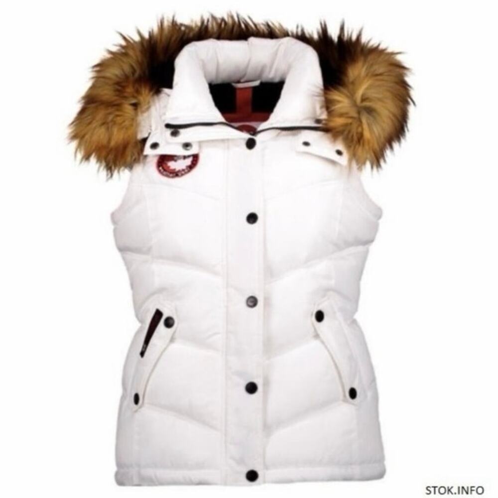 CANADA Weathergear Women’s Snap Up Puffer Vest  Sz L